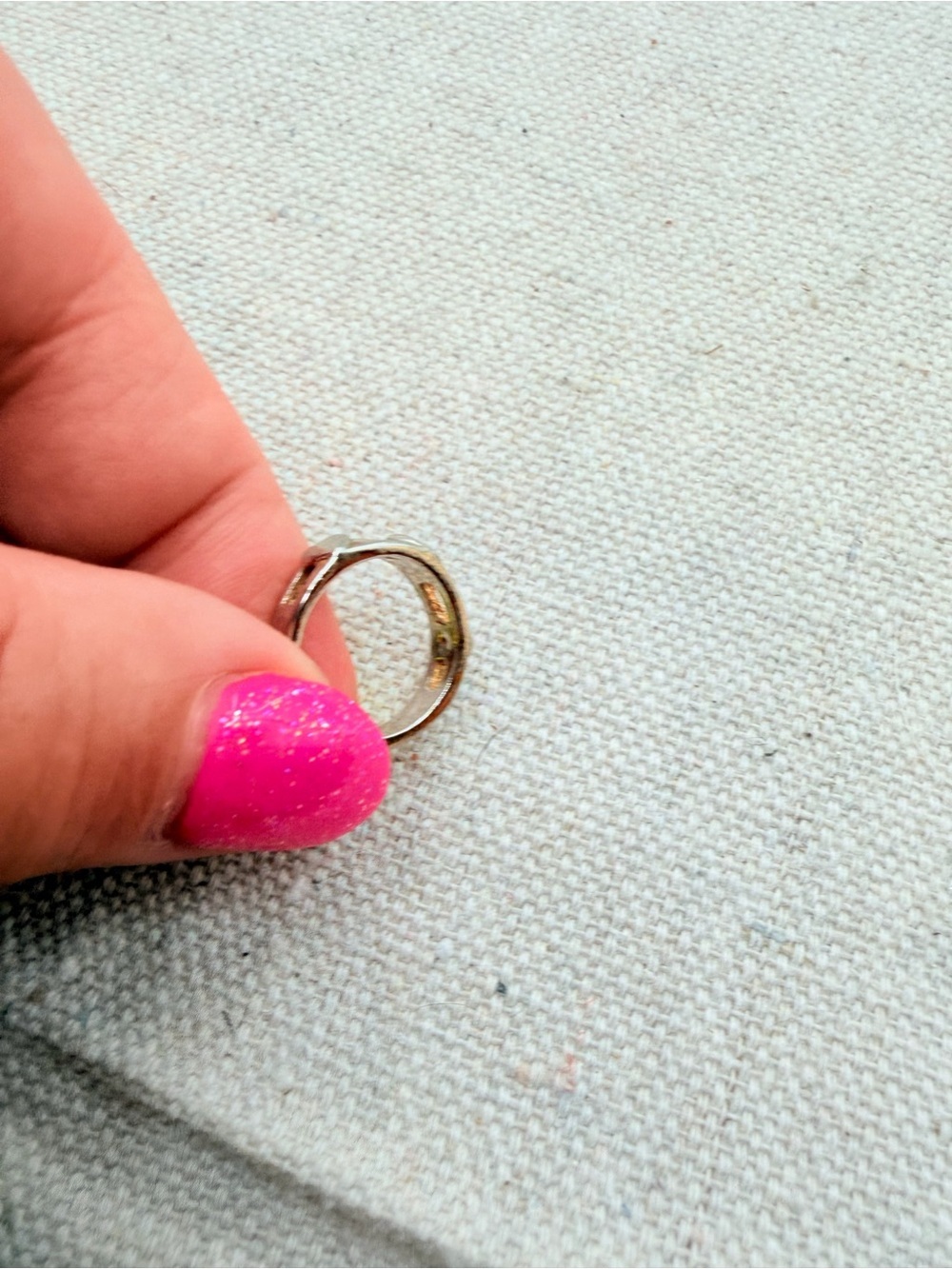 Silver heart toe ring - Picture 4 of 4